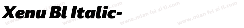 Xenu Bl Italic字体转换